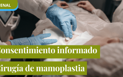 Por falta de consentimiento informado frente a complicaciones quirúrgicas en cirugía de mamoplastia reductora, condenan al estado.